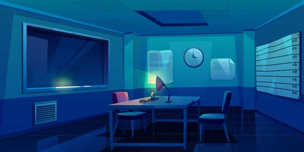 Interrogation room in police station interior — Stock Illustration Interrogation room in police station interior Royalty Free Stock Vectors
