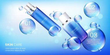 Kozmetik tüpler ilerler, güzellik kozmetik şişeleri