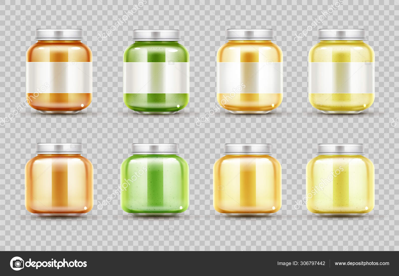 Glass Baby Food Jars