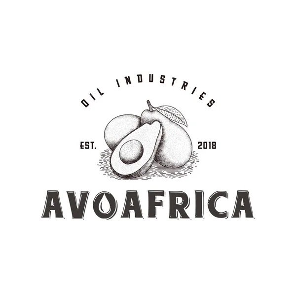 Avokado Vintage Logo Rozeti