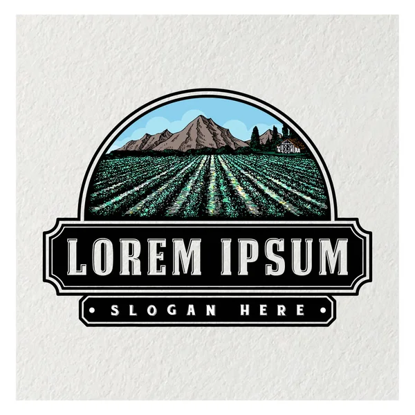 Tarım Vintage Logo Rozeti