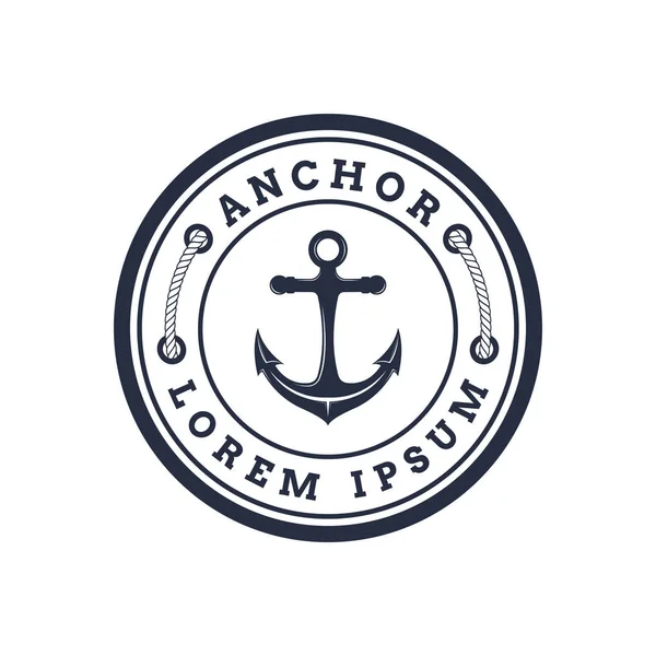 Çapa Logosu Damga Vektörü