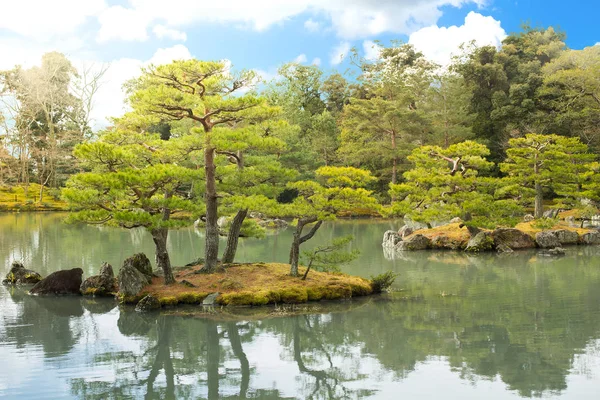 Klidné Jezírko Japonské Zahradě — Stock fotografie