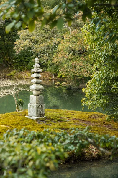 Sakin Taş Pagoda Japon Bahçeleri — Stok fotoğraf