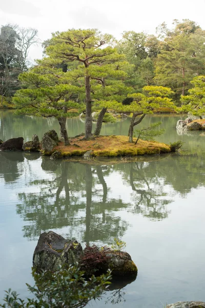 Klidné Jezírko Japonské Zahradě — Stock fotografie