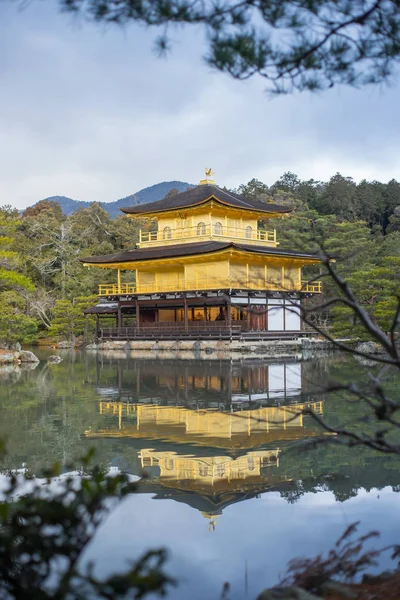 Kinkakuji Altın Köşk Tapınağı Kyoto Japonya — Stok fotoğraf