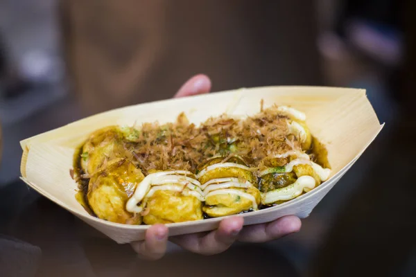 Japanisches Streetfood Takoyaki Ist Eines Der Beliebtesten Nahrungsmittel Kansai Japan — Stockfoto