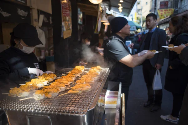 Tokio Japón Febrero 2017 Tsukiji Fish Market Mercado Uno Los —  Fotos de Stock