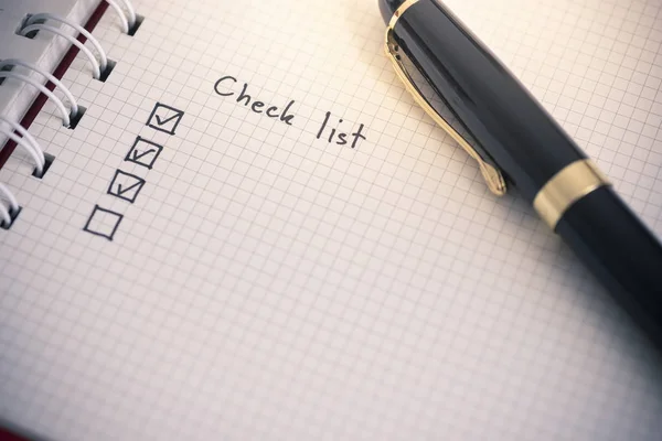 Checklist — Stockfoto