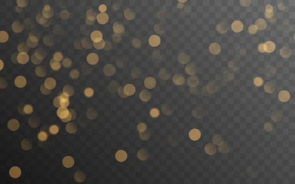 Saydam arka plan üzerinde izole soyut altın parlayan bokeh. Dekorasyon ya da Noel arka plan. 
