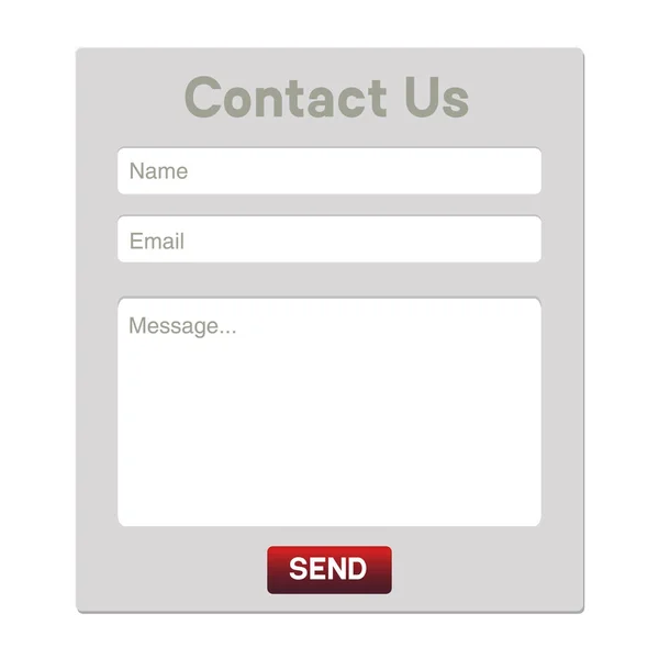 Simple Contact us form modern templates. Web Site design on white background. Vector template. — Stock Vector