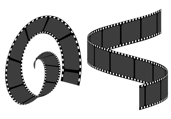 Set Filmstreifenrahmen, Vektorschablone — Stockvektor