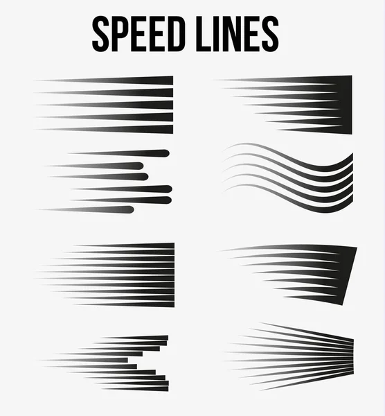 Diseño del cómic Elemento Líneas de velocidad — Archivo Imágenes Vectoriales