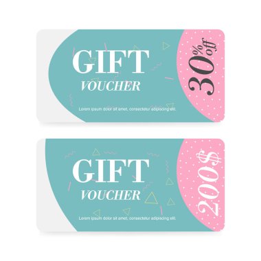 Şablon iş tasarımı ile fiş, sertifika. Kupon temiz ve modern desen için arka plan. 