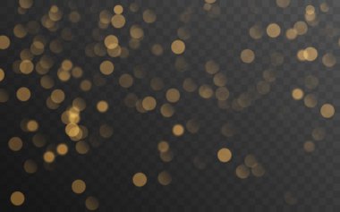 Saydam arka plan üzerinde izole soyut altın parlayan bokeh. Dekorasyon ya da Noel arka plan.