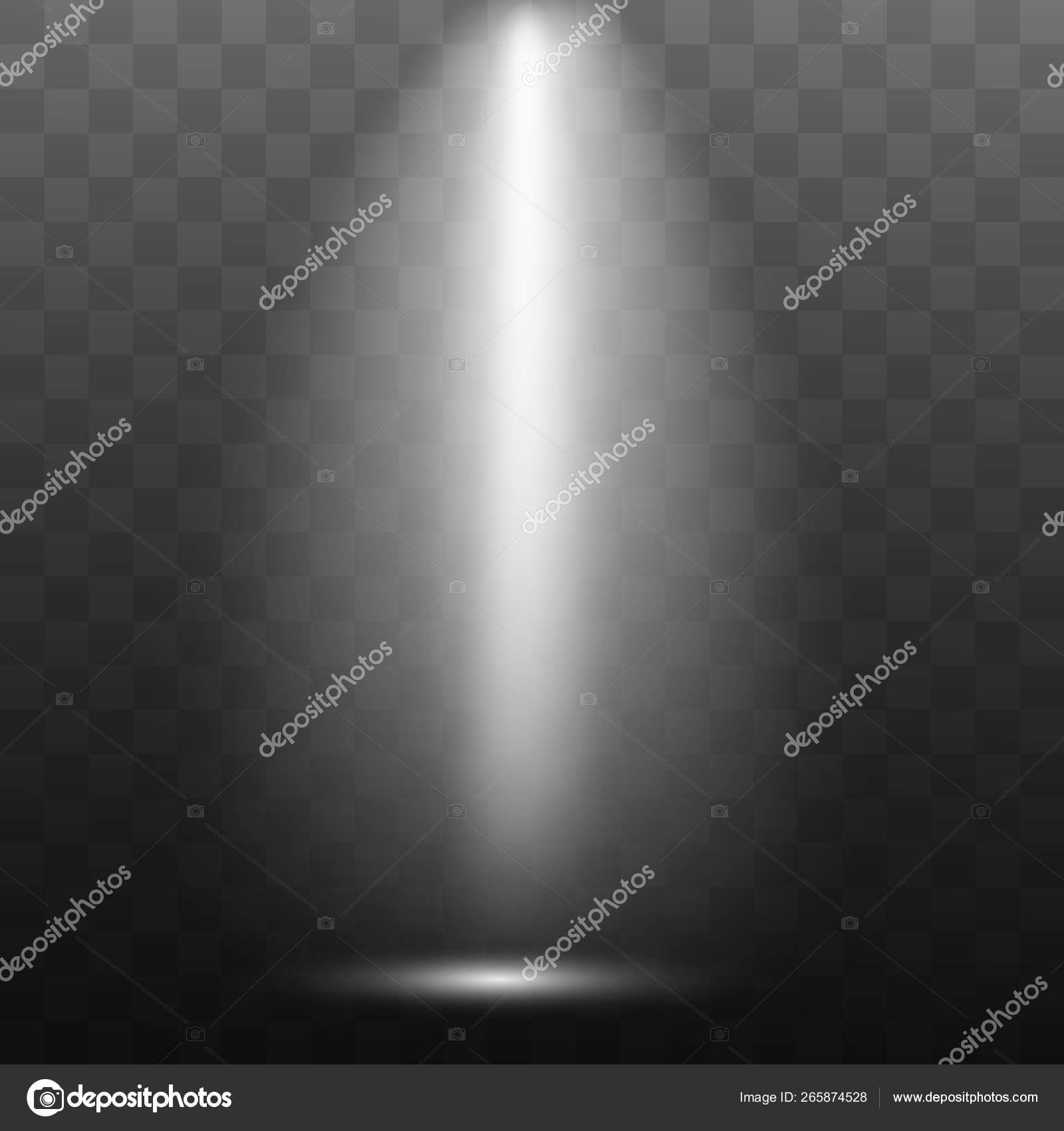 Scene illumination, transparent effects on a dark background