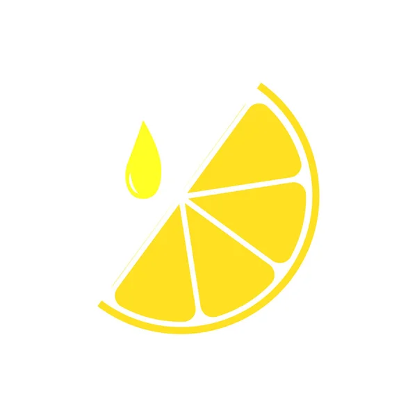 Frische Zitronenfrüchte isoliert auf weißem Hintergrund. Lemon Logo oder Abzeichen. Zitrus-Ikone — Stockvektor