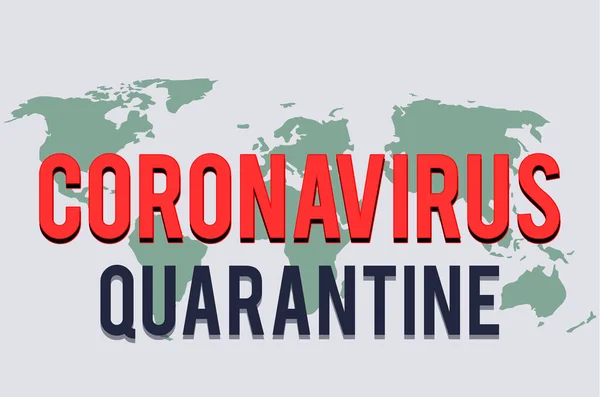 Stop Coronavirus Covid-19 icon, Quarantine biohazard banner map. Novela parada Coronavirus Bacteria Conceptos. Alerta peligrosa Brote de Coronavirus. — Vector de stock