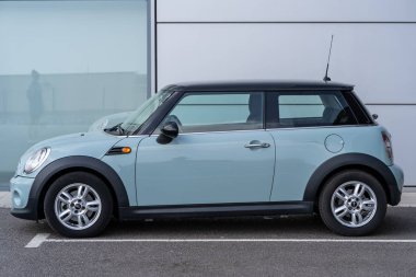 Melbourne, Avustralya - 20 Ağustos 2019:Bmw Mini Cooper One D görünümü, 2012 model