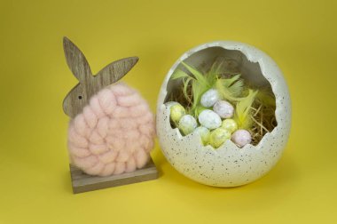 Paskalya natürmort veya kart tasarımı