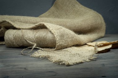 Jüt ipi, yakın çekim içinde bez kumaş