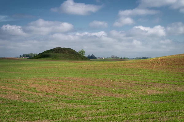 Paysage agricole avec collines — Photo