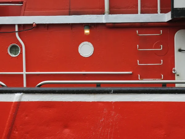 Barco Pescadores Rojos Puerto Scheveningen — Foto de Stock