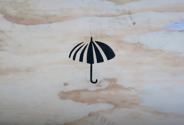 Símbolo Paraguas Que Significa Mantener Seco — Foto de Stock