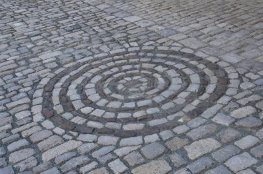 bir daire taş, Bayreuth Almanya sokaklarında