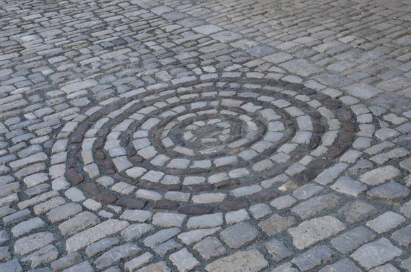 Kruh Kamenů Ulicích Bayreuth Německo — Stock fotografie