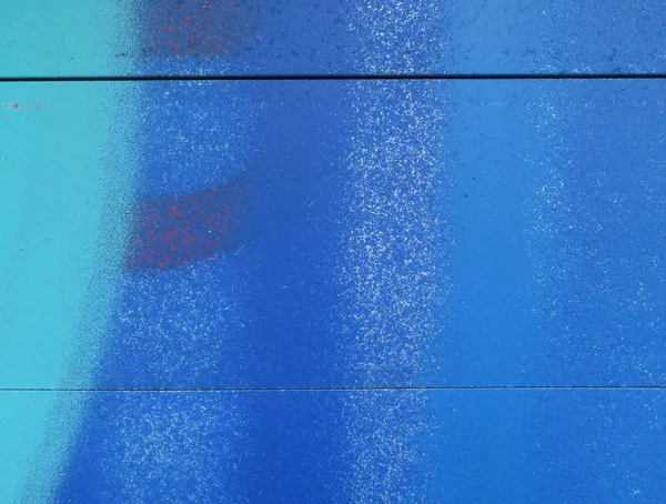 Azul uma parede pintada de turquesa em Amsterdã — Fotografia de Stock