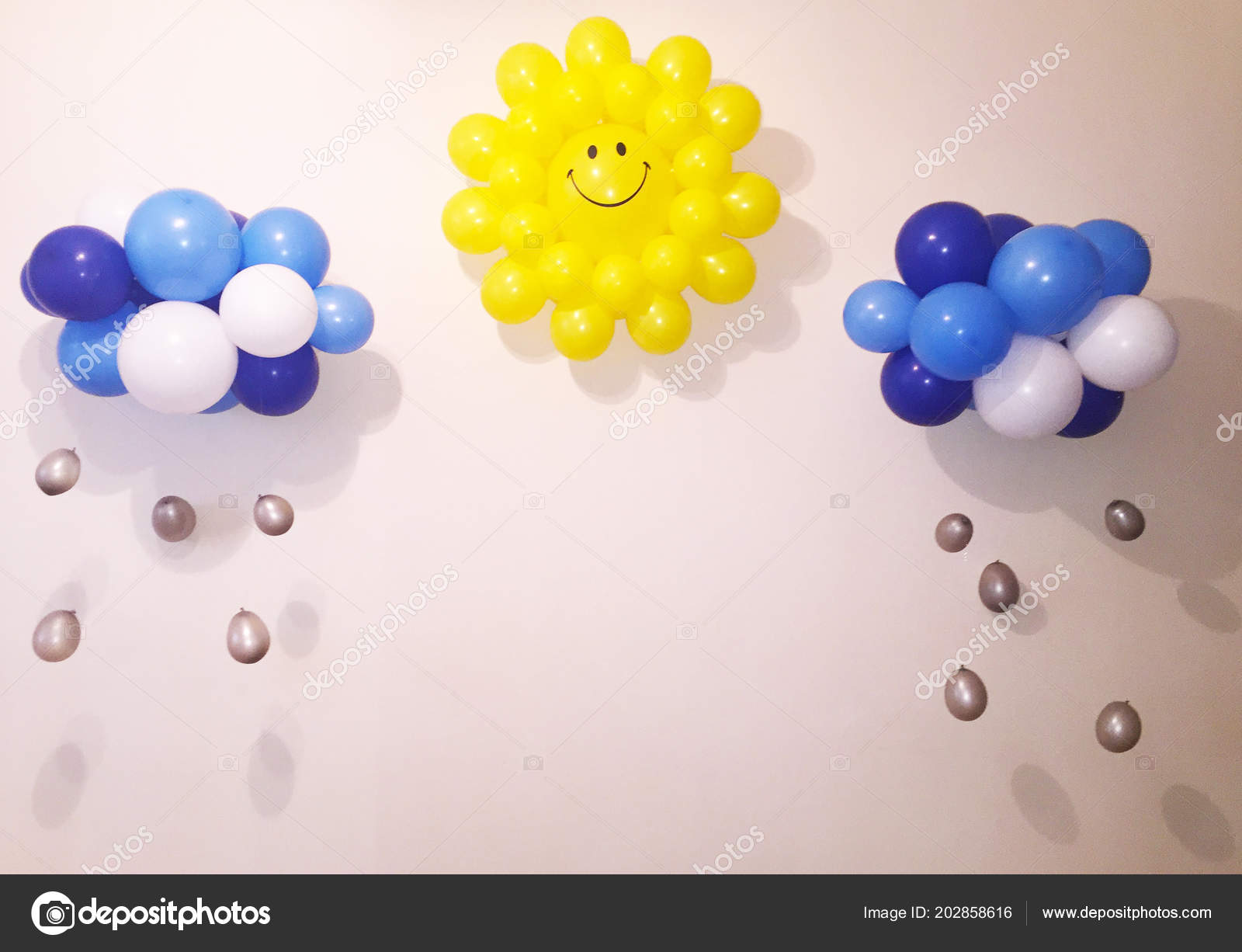 Baby Room Decoration With Balloons Decoration Baby Room Bright Festive Figures Balloons Sun Rain Clouds Stock Photo C Evgenstock Baby Room Decoration With Balloons Decoration Baby Room Bright Festive Figures Balloons Sun Rain Clouds Stock Photo C Evgenstock