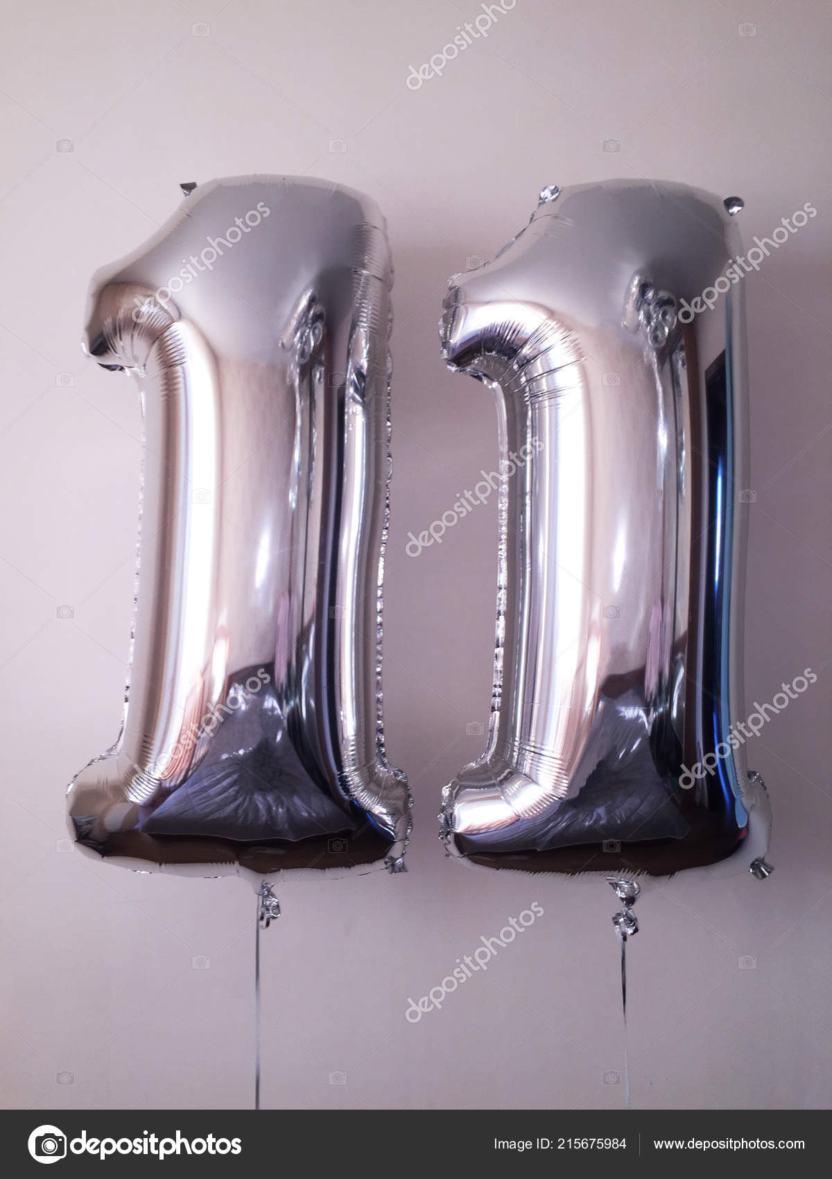 silver helium number balloons
