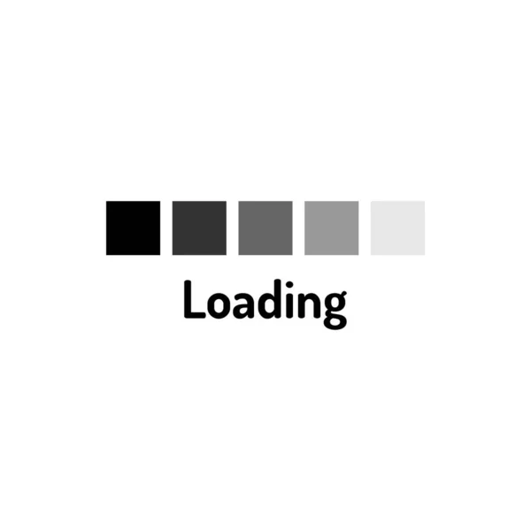 Завантажте Чорну Плоску Ікону Навантаження Знака Вікторна Ілюстрація Веб Сторінки — стоковий вектор