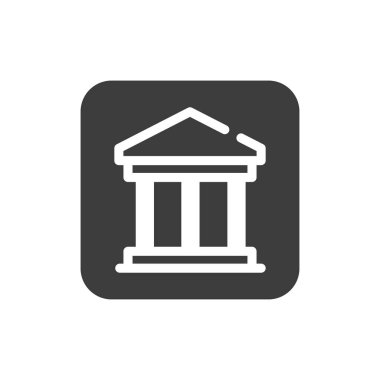 Çekim ve mimari siyah sembol. Kamu navigasyonu. Web sayfası için piktogram, mobil uygulama, tanıtım. UI UX GUI tasarım elemanı. Düzenlenebilir vuruş.