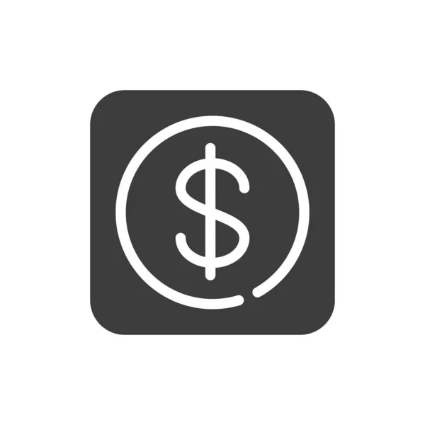 Bankovní Položka Směna Peněz Černá Ikona Glyfu Veřejná Navigace Piktogram — Stockový vektor