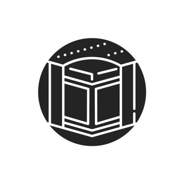 Yumuşak yatak, siyah kabartma simgesi. Vücudun kıvrımlarına kolayca uyum sağlayın ve omurga için tek tip destek sağlayın. Web sayfası için piktogram, mobil uygulama, tanıtım. UI UX Arayüz tasarım ögesi