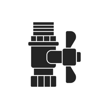 Siyah kapakçık sembolü. Çeşitli geçitleri açarak, kapatarak veya kısmen tıkayarak bir sıvının akışını düzenleyen, yöneten veya kontrol eden aygıt.