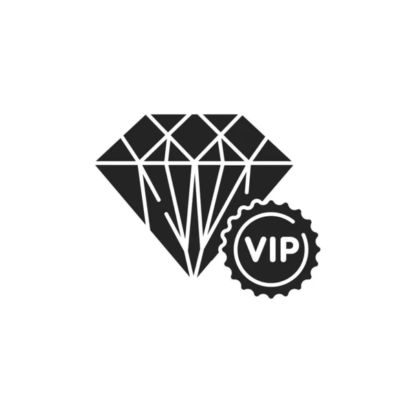 豪華なライフスタイルのグリフブラックアイコン ジュエリーコンセプト Vipクラブ ウェブページ モバイルアプリ ボタン ロゴにサインイン — ストックベクタ