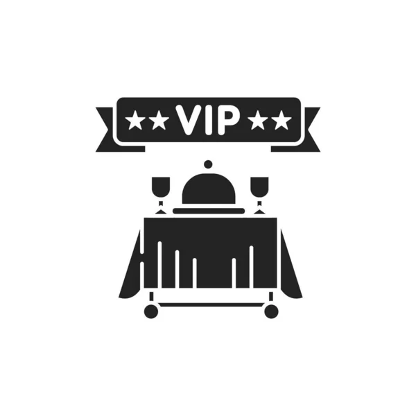 Vip Restories Aunt 아이콘 서비스인 스러운 리셉션 음식과 레스토랑 — 스톡 벡터