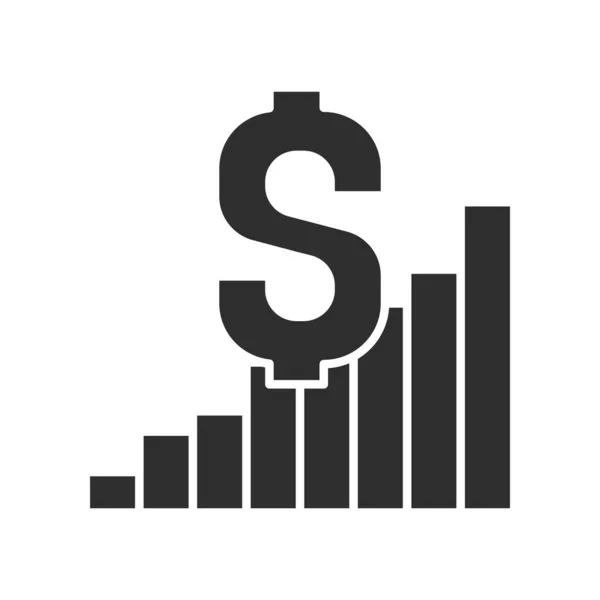 Finanszírozási Források Fekete Jel Ikon Piktogram Weboldalra Mobil Alkalmazásra Promóra — Stock Vector
