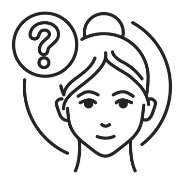 Siyah çizgi ikonunu konuşmadan önce düşün. Duyguların etkisi altında düşünmeden hiçbir şey söyleme. Web sayfası için piktogram, mobil uygulama, tanıtım. UI UX GUI tasarım elemanı. Düzenlenebilir vuruş