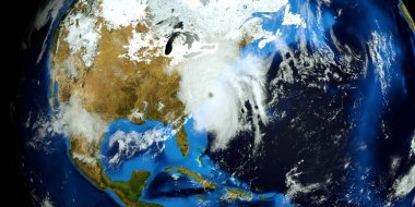 Son derece detaylı ve gerçekçi yüksek çözünürlüklü 3D Illustration Floransa Hurricane ABD Doğu Sahili vurdu. Uzay 'dan vuruldu. Bu görüntünün elemanları NASA tarafından döşenmiştir.