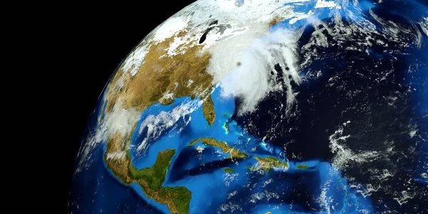 Son derece detaylı ve gerçekçi yüksek çözünürlüklü 3D Illustration Floransa Hurricane ABD Doğu Sahili vurdu. Uzay 'dan vuruldu. Bu görüntünün elemanları NASA tarafından döşenmiştir.