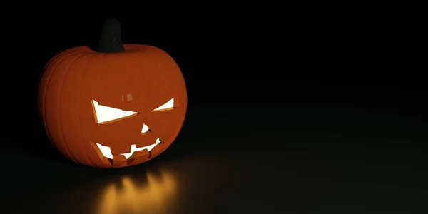 Illustration 3D à très haute résolution d'une citrouille d'Halloween — Photo