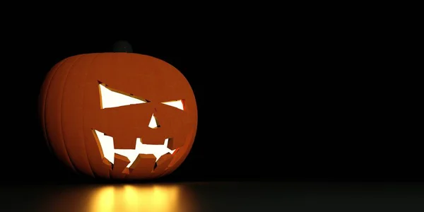 Illustration 3D à très haute résolution d'une citrouille d'Halloween — Photo