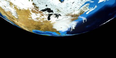 Bir Hurricane son derece ayrıntılı ve gerçekçi yüksek çözünürlüklü 3D Illustration. Uzay 'dan vuruldu. Bu görüntünün elemanları NASA tarafından döşenmiştir.