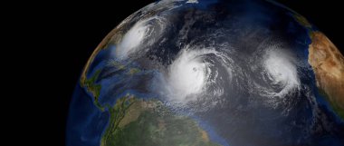 Hurricane shown from Space. Elements of this image are furnished by NASA. clipart