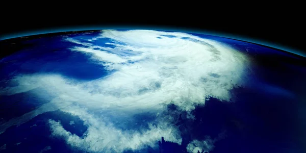 Illustration 3D haute résolution extrêmement détaillée et réaliste d'un ouragan. Tiré de l'espace. Les éléments de cette image sont fournis par Nasa . — Photo