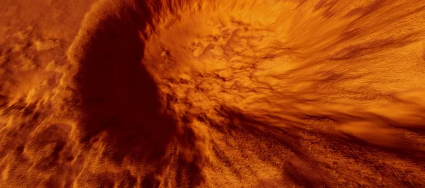 Rendkívül Részletes Reális Nagy Felbontású Illusztrációja Egy Idegen Táj Marson — Stock Fotó